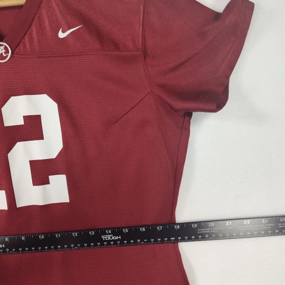 Nike Alabama Crimson Tide Jersey Womens Large Red 12 Football Top
